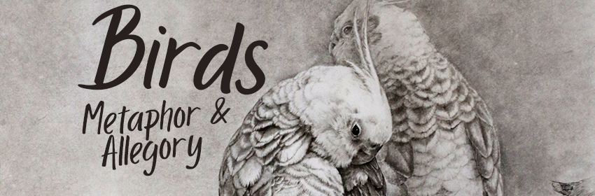 a banner that has the name of the exhibition on it